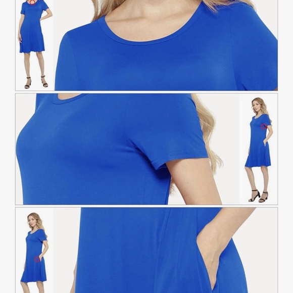 Lark & Ro Elegant Navy Midi Dress womens mdi dress sz xl nwt - Picture 3 of 5